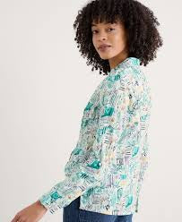 Seasalt Cornwall - ‘Larissa’ Shirt - Garden Studio Sketch Chalk
