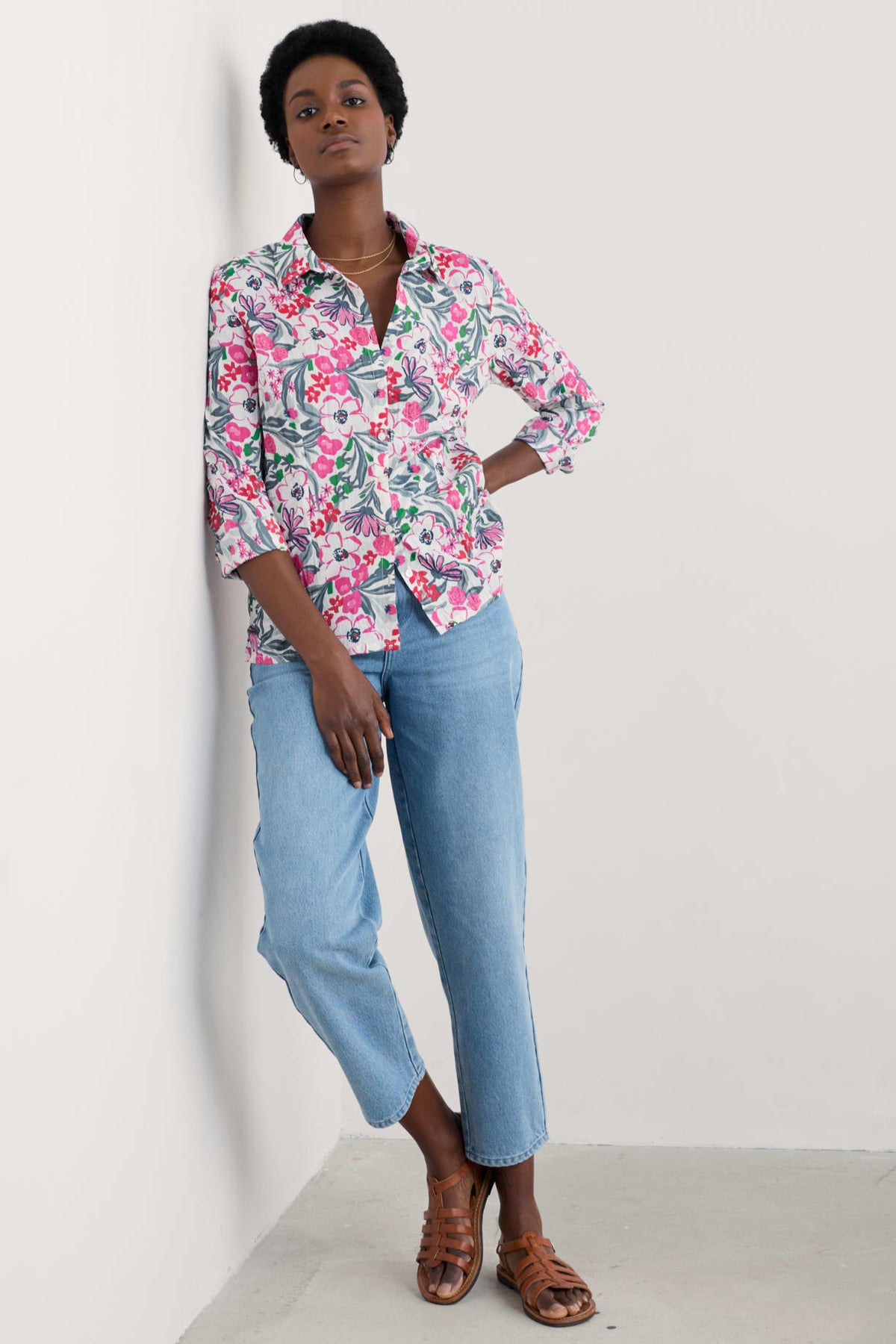 Seasalt Cornwall - ‘Larissa’ Shirt - Garden Flowers Tulip