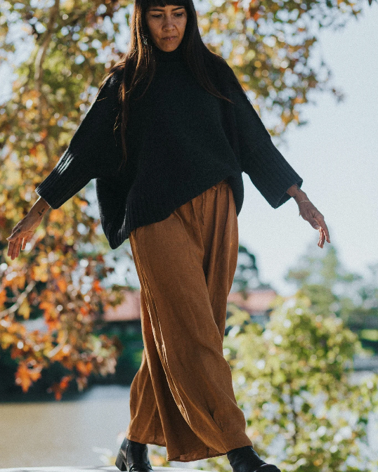 Montaigne - Eadie - French Linen Pants with Drawstring