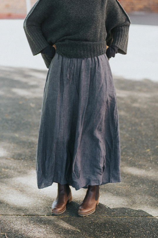 Montaigne - Eadie - French Linen Pants with Drawstring