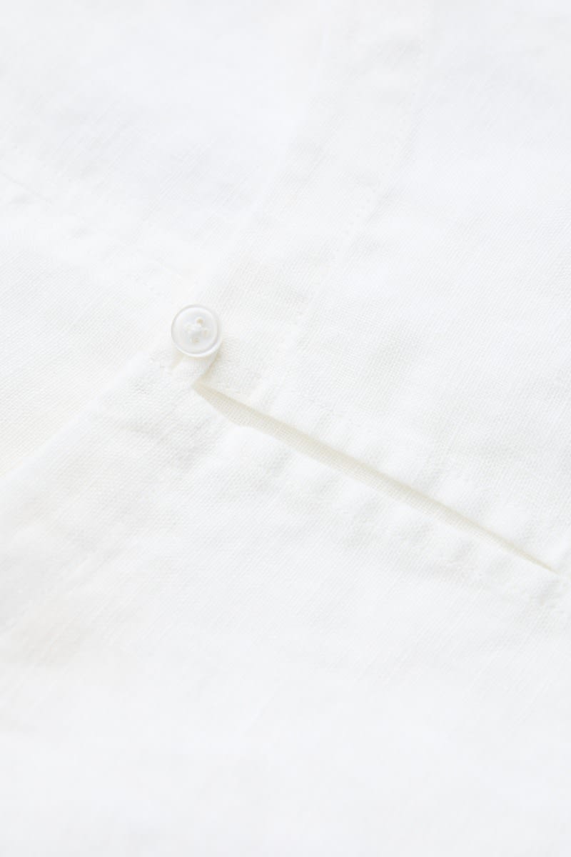 Seasalt Cornwall - ‘Lighthouse Station’ Linen Vest - Chalk