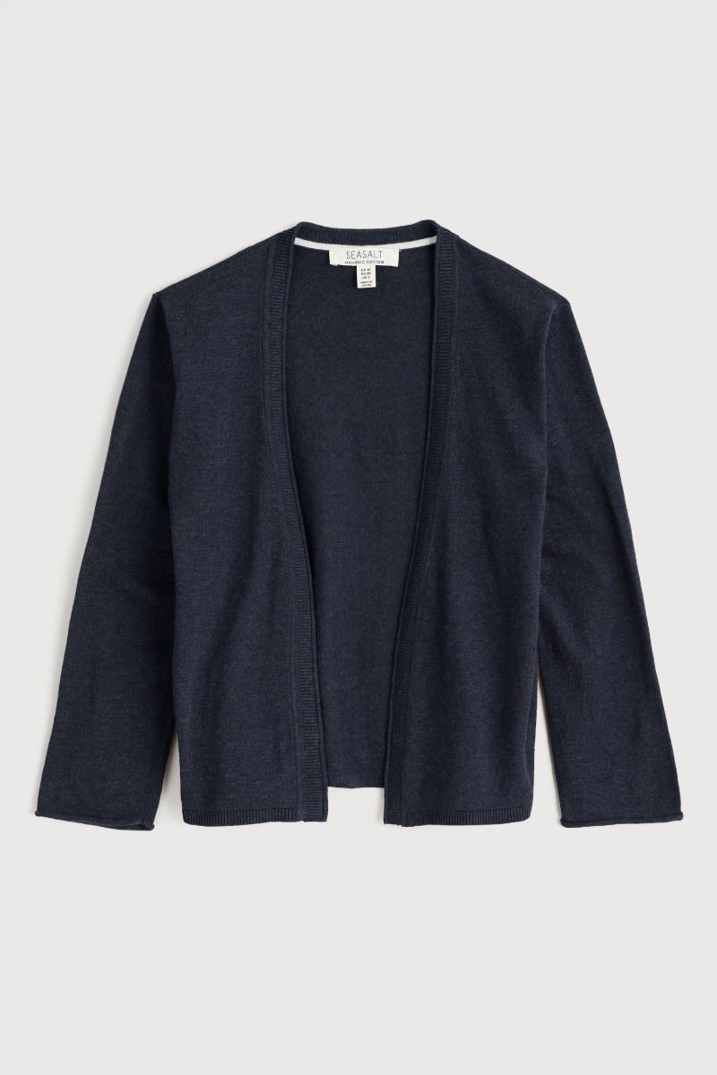 Seasalt Cornwall - ‘Vanessa’ Knitted Cardigan in GOTS  Certified Organic Cotton - Maritime