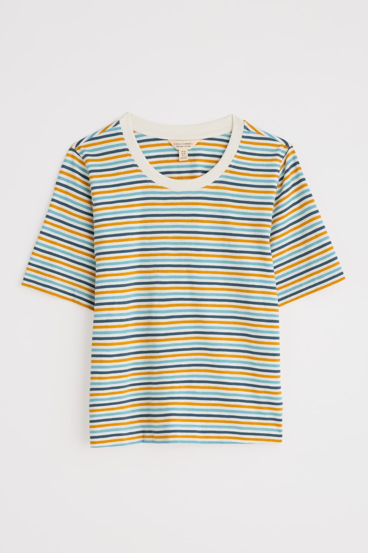 Seasalt Cornwall - Copseland T-Shirt in GOTS Certified Organic Cotton Jersey - Pellitras Tumeric