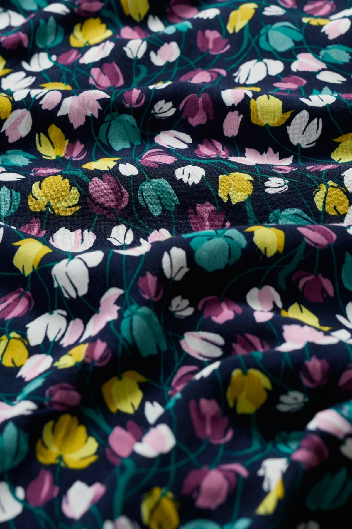 Seasalt Cornwall - ‘Marsh Violet’ Short Sleeve Empire Line Dress - Spring Tulips Maritime