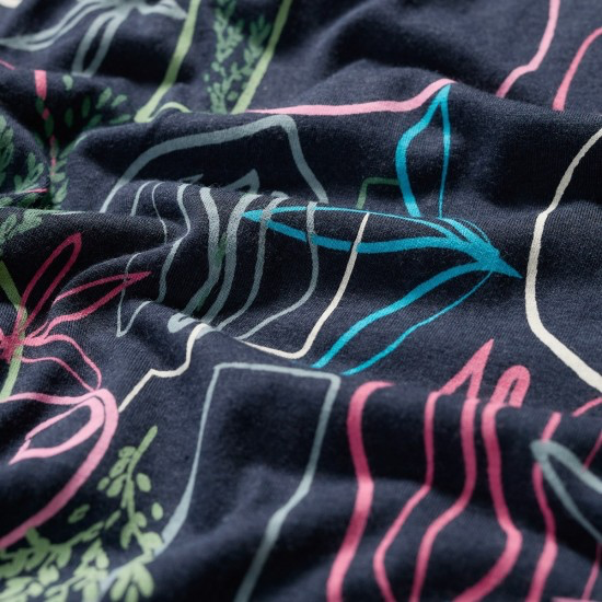 Seasalt Cornwall - ‘Appletree’ Keyhole Detail T-Shirt - Garden Lines Maritime