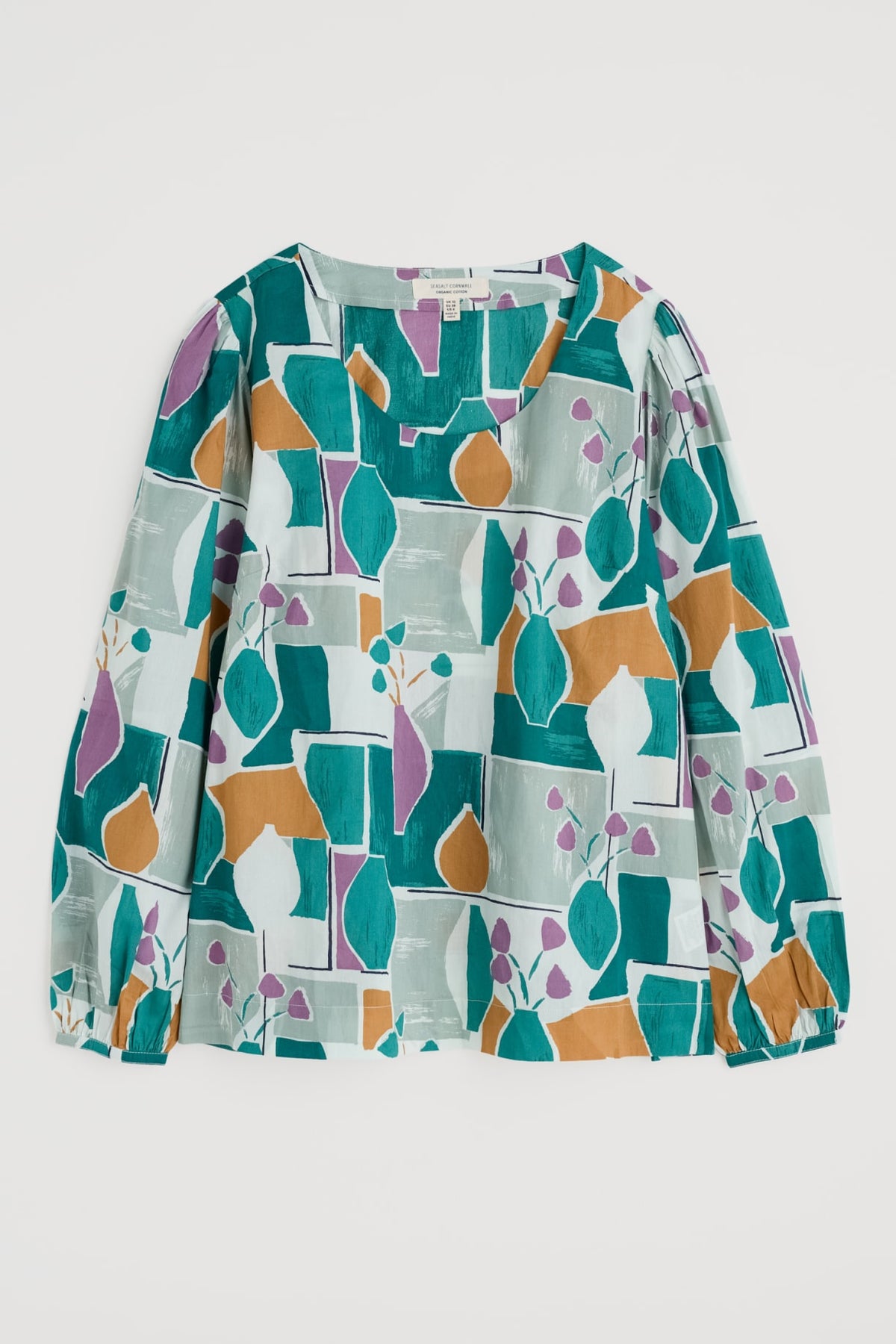 Seasalt Cornwall - ‘Quill’ Top in GOTS-Certified Organic Cotton - Window Painting Chalk