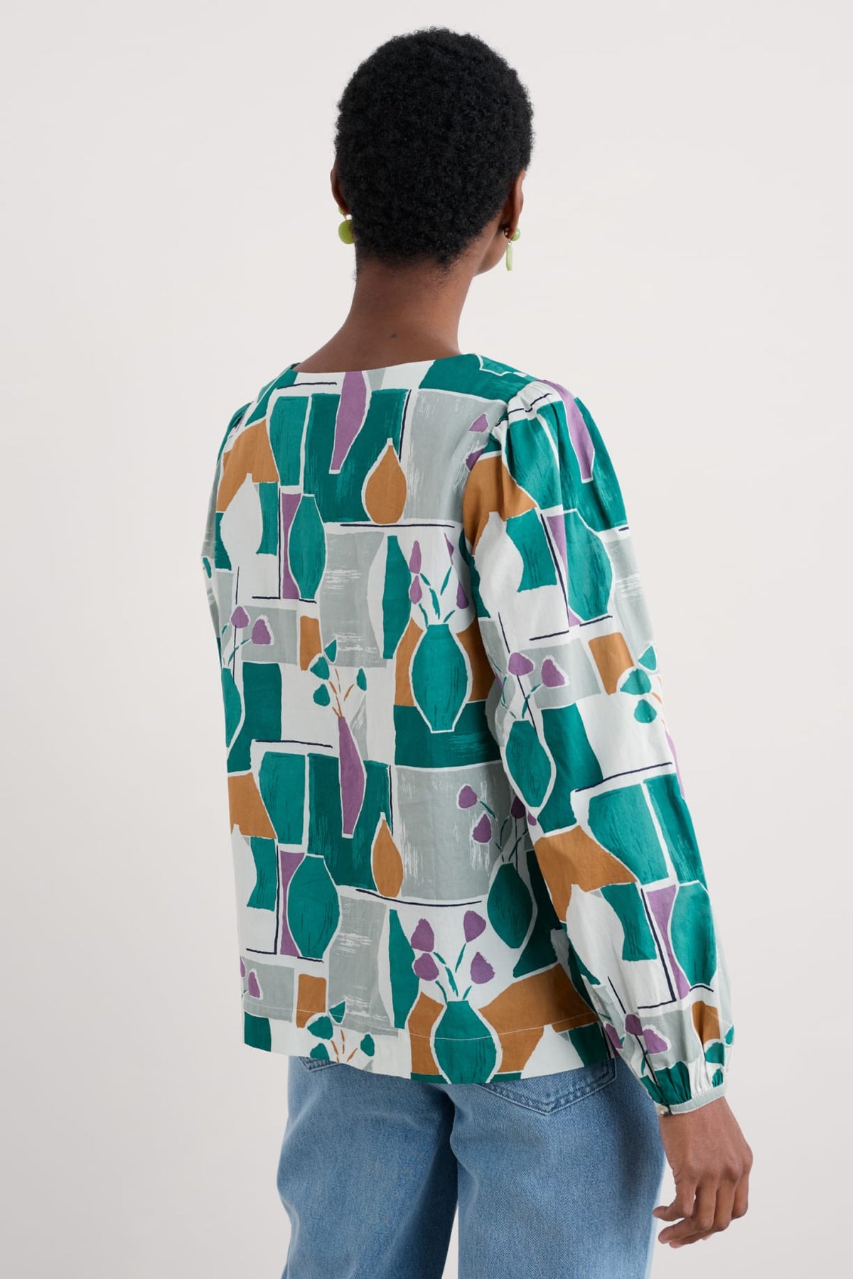Seasalt Cornwall - ‘Quill’ Top in GOTS-Certified Organic Cotton - Window Painting Chalk