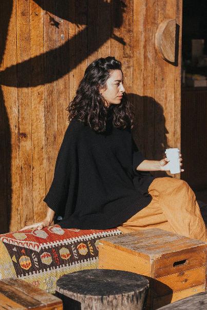 Montaigne - Agnès - 100% New Zealand Lambswool Poncho - 117