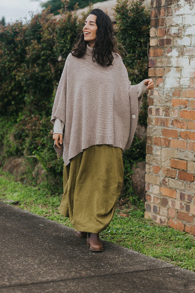 Montaigne - Agnès - 100% New Zealand Lambswool Poncho - 117