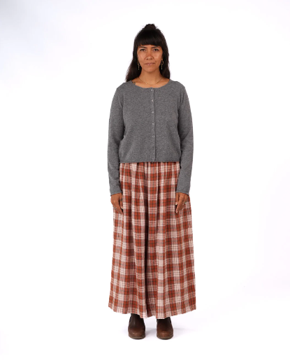 Montaigne - NZ Lambswool Cropped Cardigan- 088