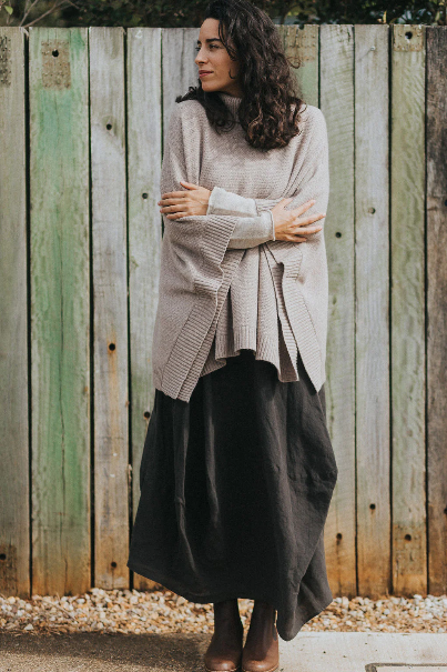 Montaigne - Agnès - 100% New Zealand Lambswool Poncho - 117