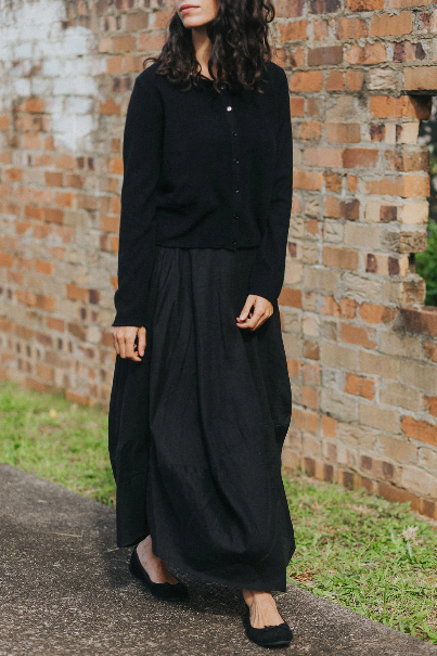 Montaigne - Lavigne - French Linen Asymmetrical Skirt - 104