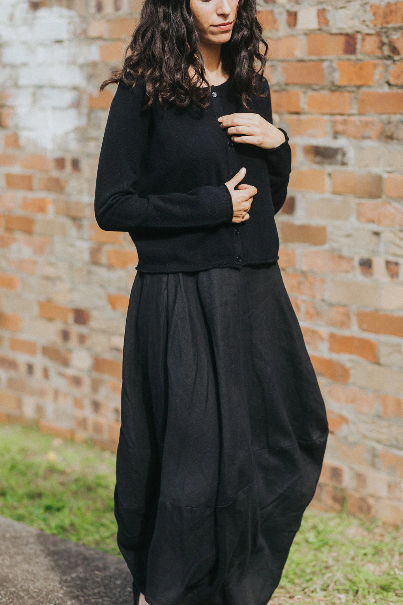 Montaigne - Lavigne - French Linen Asymmetrical Skirt - 104
