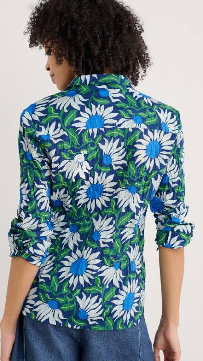Seasalt Cornwall - ‘Larissa’ Shirt - Bold Sunflower Merine