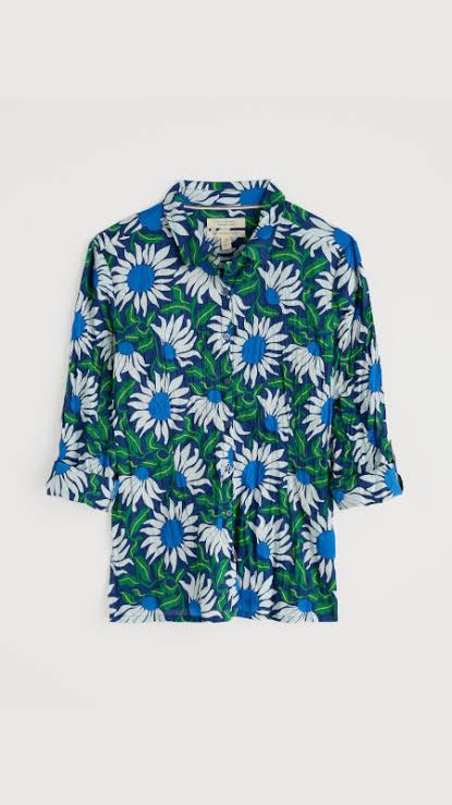Seasalt Cornwall - ‘Larissa’ Shirt - Bold Sunflower Merine