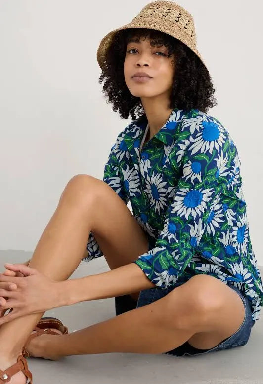 Seasalt Cornwall - ‘Larissa’ Shirt - Bold Sunflower Merine
