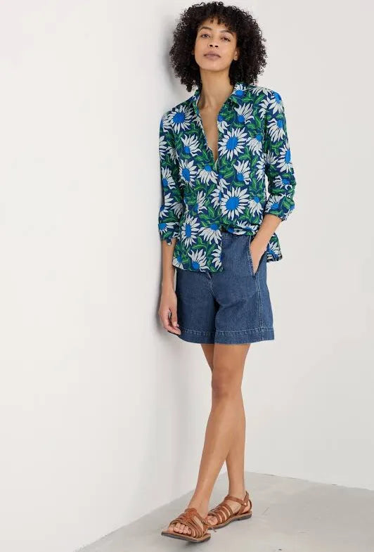 Seasalt Cornwall - ‘Larissa’ Shirt - Bold Sunflower Merine