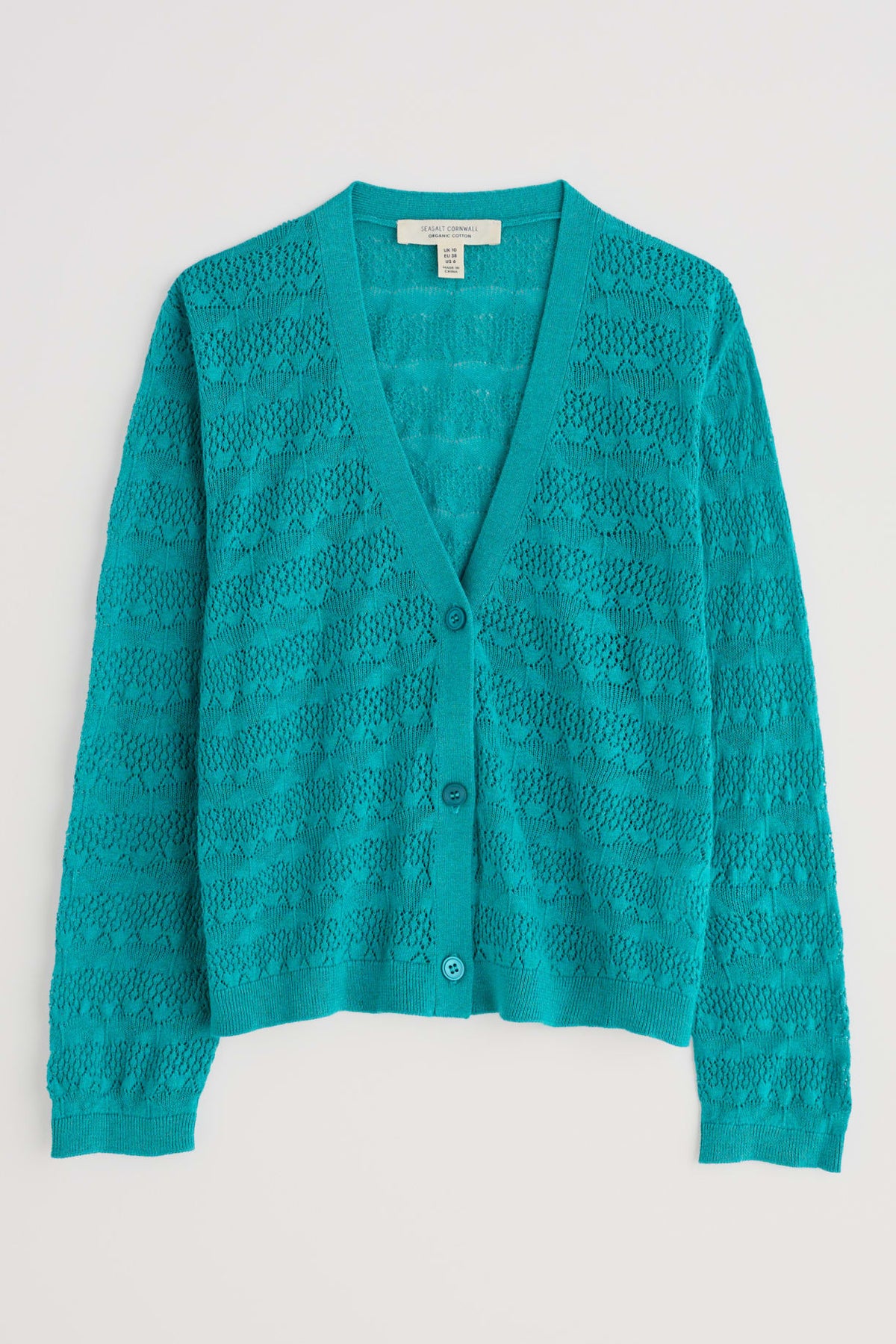 Seasalt Cornwall - ‘Sweet Day’ Cotton Cardigan - Azurite