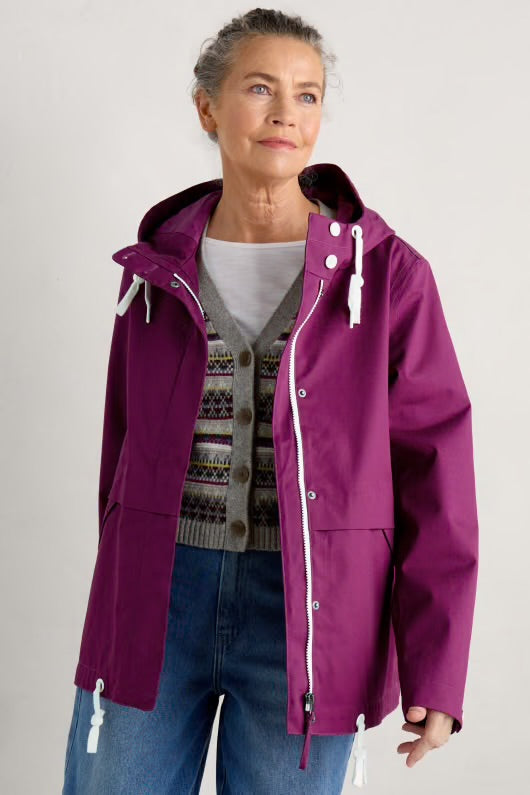 Seasalt Cornwall ‘Blue Depth’ Jacket - Cassis