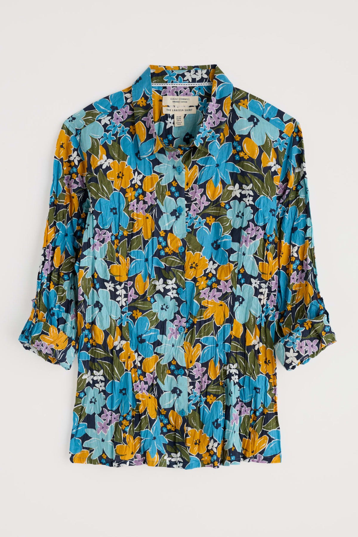 Seasalt Cornwall - ‘Larissa’ Shirt - Citrus Floral Poseidon