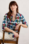 Seasalt Cornwall Larissa Shirt - Circle Markings Chalk