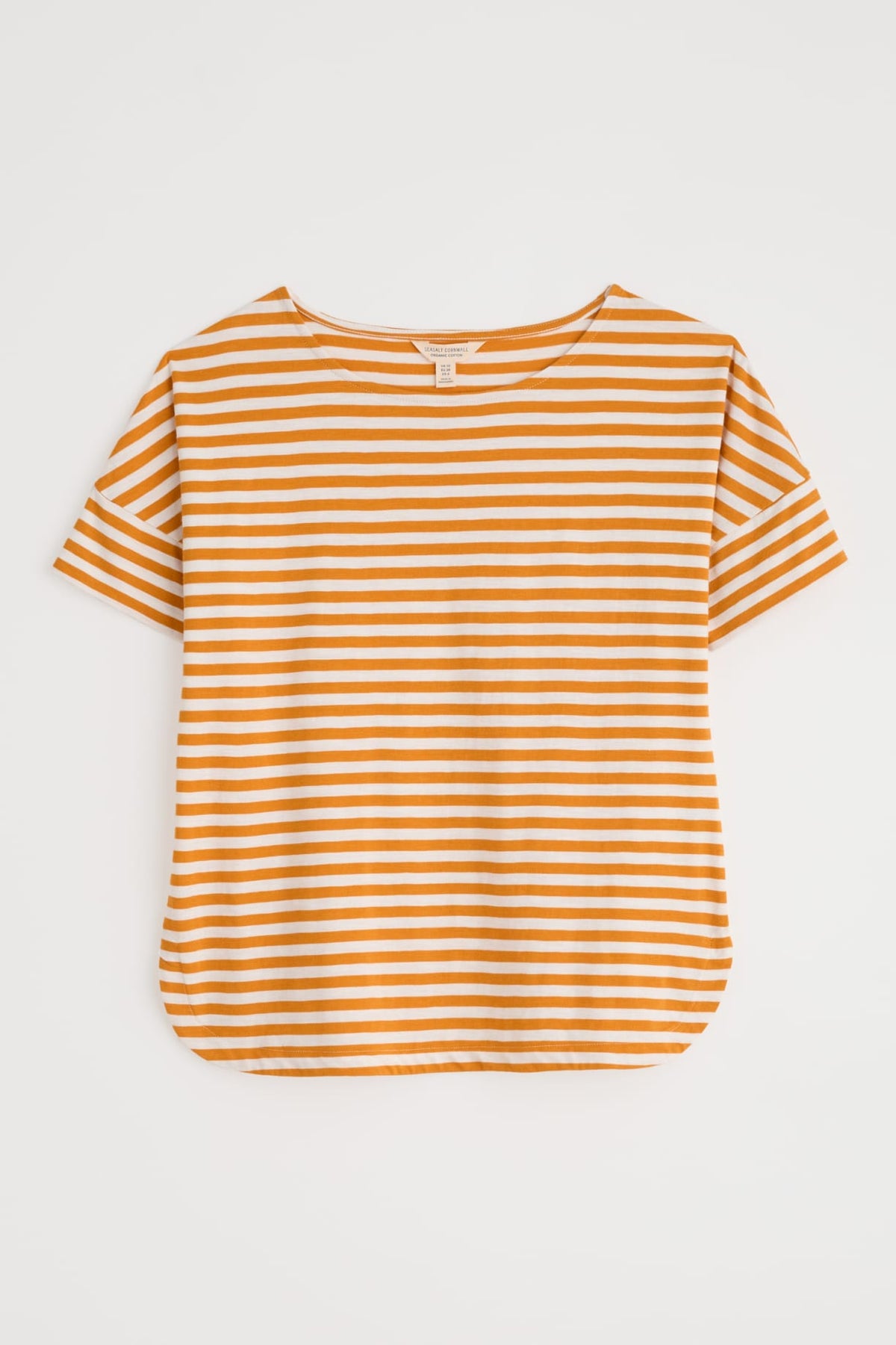 Seasalt Cornwall - ‘Bryher’ View T-Shirt in GOTS-Certified Organic Cotton - Mini Cornish Daylily Chalk