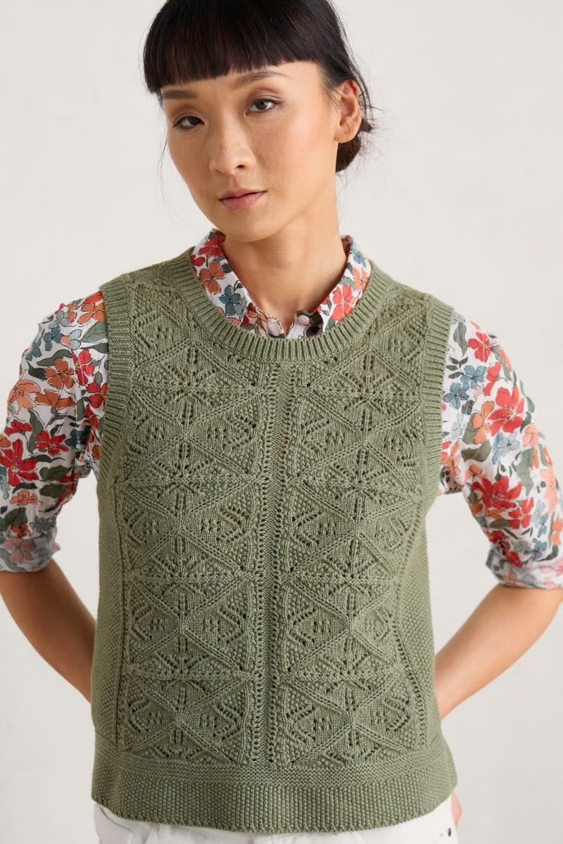 Seasalt Cornwall ‘Doe Path’ Vest - Cypress