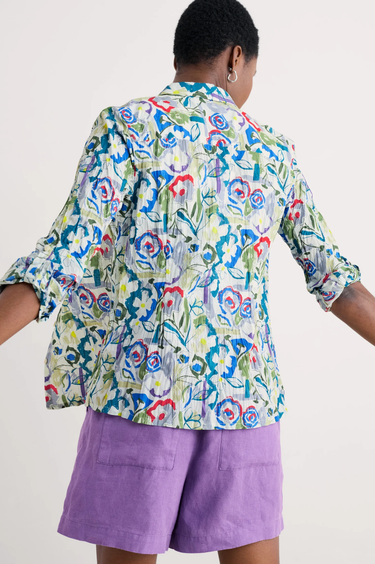 Seasalt Cornwall - ‘Larissa’ Shirt - Studio Floral Chalk