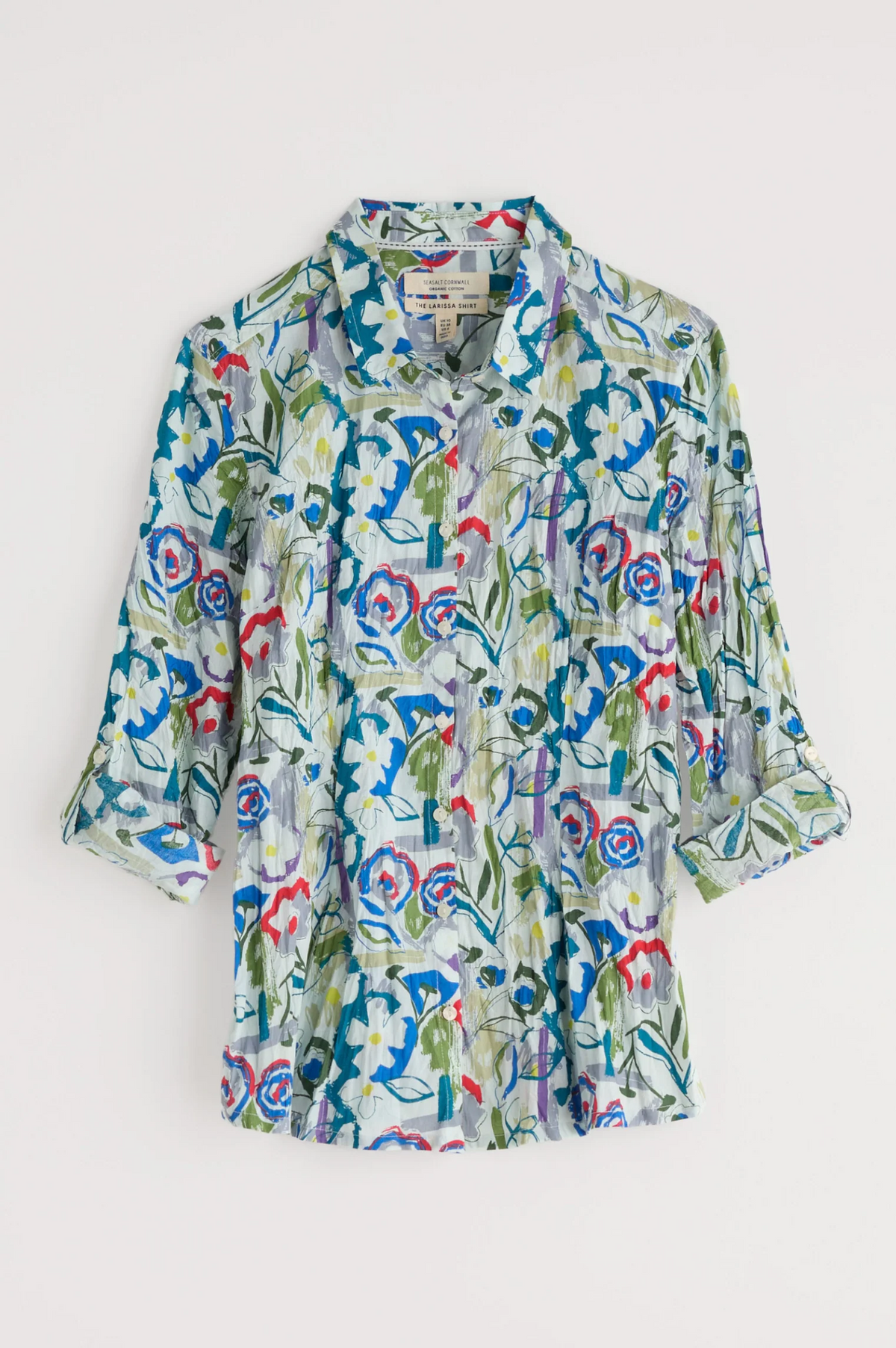 Seasalt Cornwall - ‘Larissa’ Shirt - Studio Floral Chalk