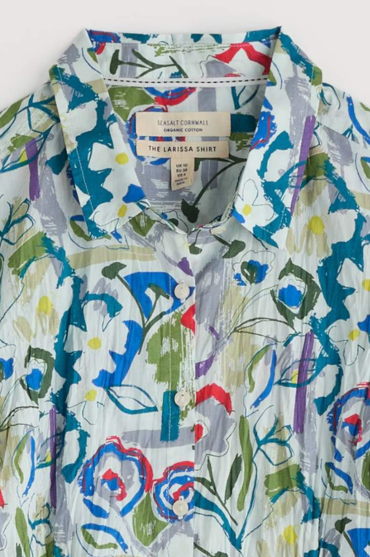 Seasalt Cornwall - ‘Larissa’ Shirt - Studio Floral Chalk