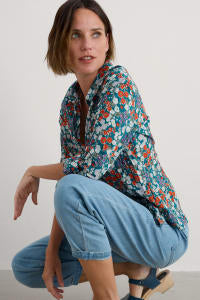 Seasalt Cornwall - ‘Larissa’ Shirt - Wild Hollyhock Dark Drift