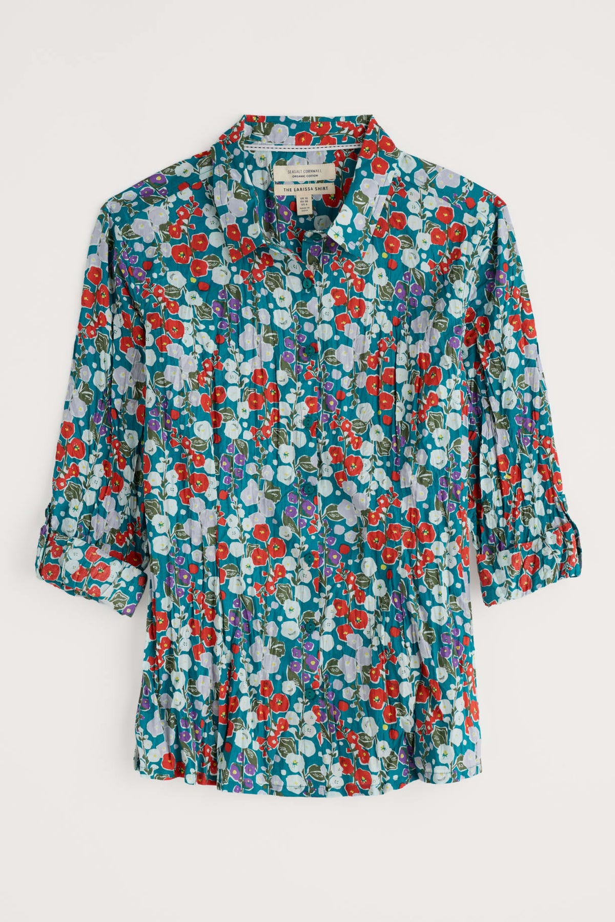 Seasalt Cornwall - ‘Larissa’ Shirt - Wild Hollyhock Dark Drift