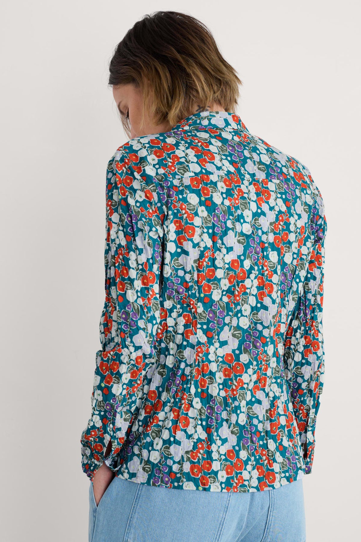 Seasalt Cornwall - ‘Larissa’ Shirt - Wild Hollyhock Dark Drift