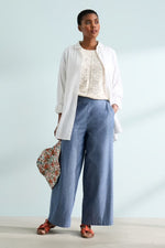 Seasalt Cornwall ‘Calluna’ Trousers - Mid Wash Cross Hatch