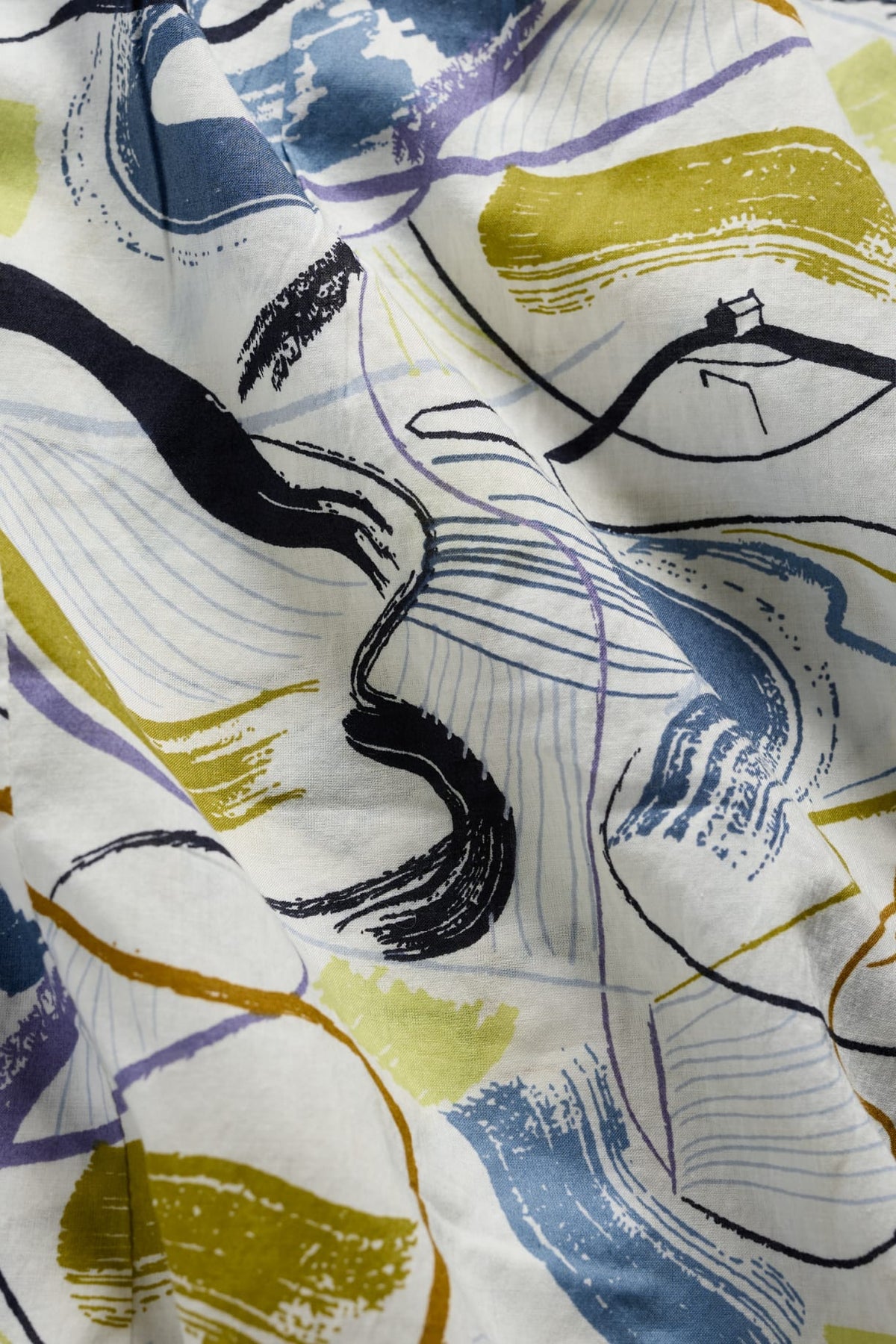 Seasalt Cornwall - ‘Rushmaker’ Short Sleeve Shirt - Porthmeor Sketch Chalk