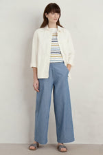 Seasalt Cornwall ‘Calluna’ Trousers - Mid Wash Cross Hatch