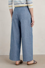 Seasalt Cornwall ‘Calluna’ Trousers - Mid Wash Cross Hatch