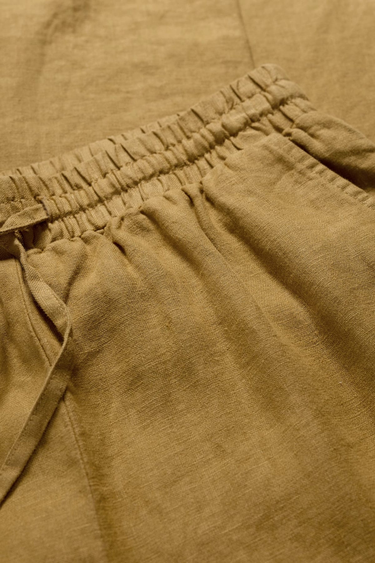 Seasalt Cornwall - ‘Tide Flow’ Wide Leg Linen Trousers - Pear