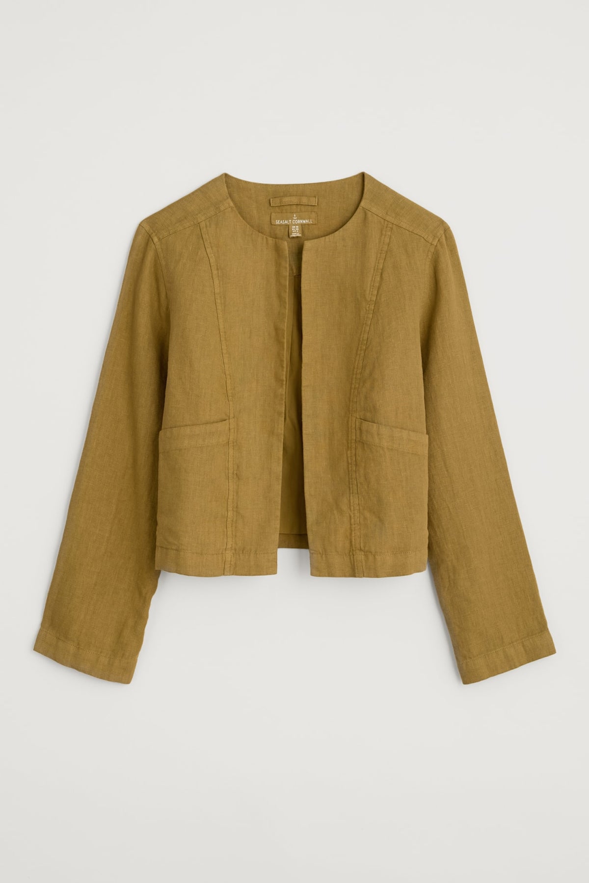 Seasalt Cornwall - ‘Country Lane’ Linen Jacket - Pear