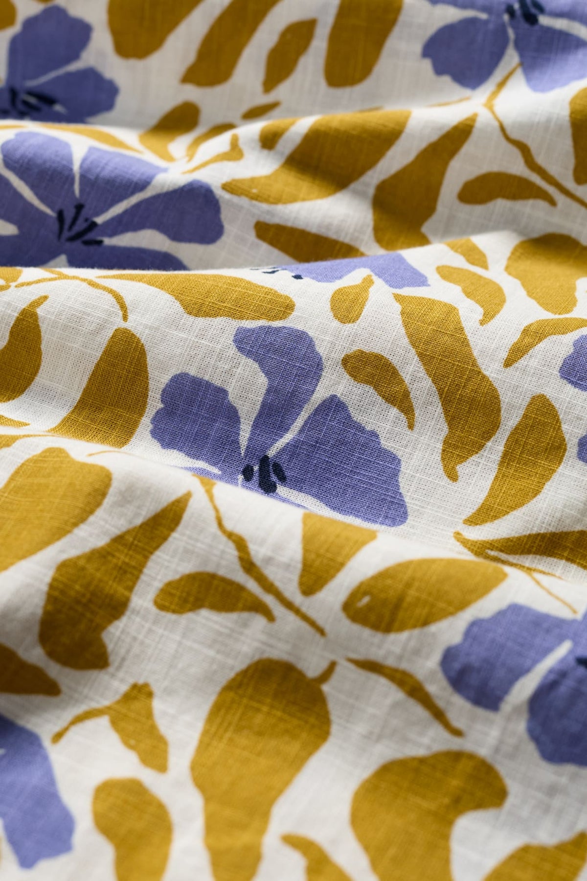 Seasalt Cornwall - ‘Madern’ Sleeveless Midi Dress - Table Flowers Dark Citron