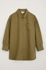 Seasalt Cornwall ‘Beach Roa Linen Shirt - Fern Moss