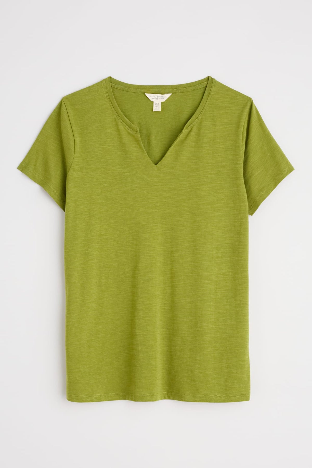 Seasalt Cornwall - ‘Kellow’ T-Shirt in in GOTS-Certified Organic Cotton Jersey - Dark Citron