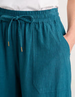 Seasalt Cornwall ‘Sea Heart’ Linen Culottes - Light Squid