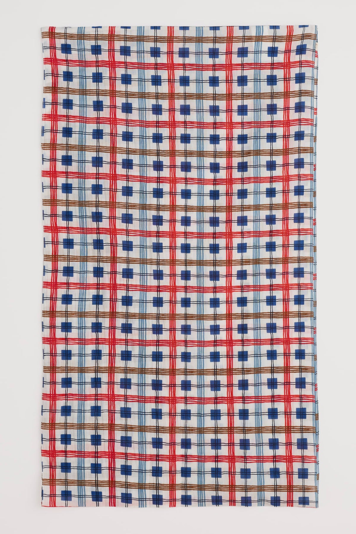 Seasalt Cornwall - New 'Everyday Circle' Scarf - Drawn Plaid Chalk