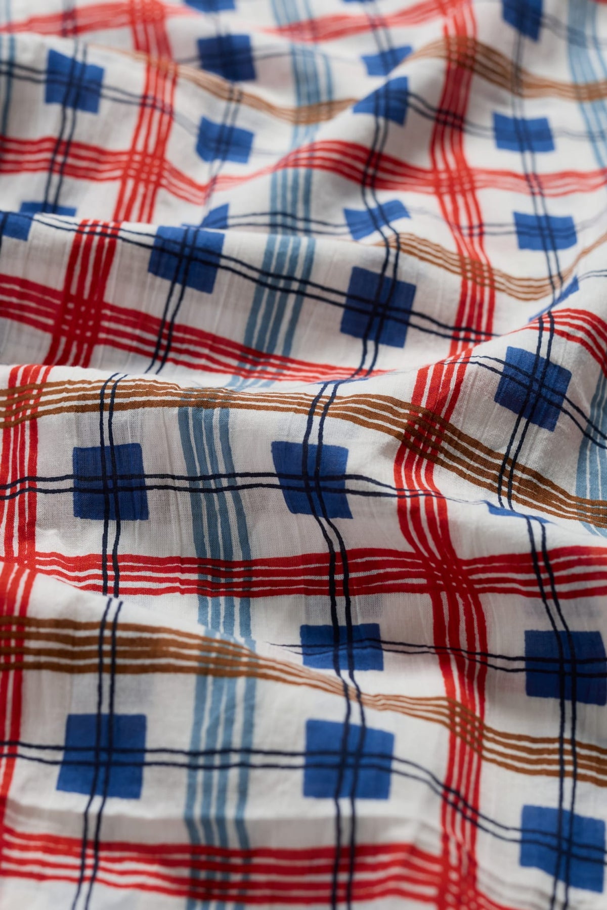 Seasalt Cornwall - New 'Everyday Circle' Scarf - Drawn Plaid Chalk
