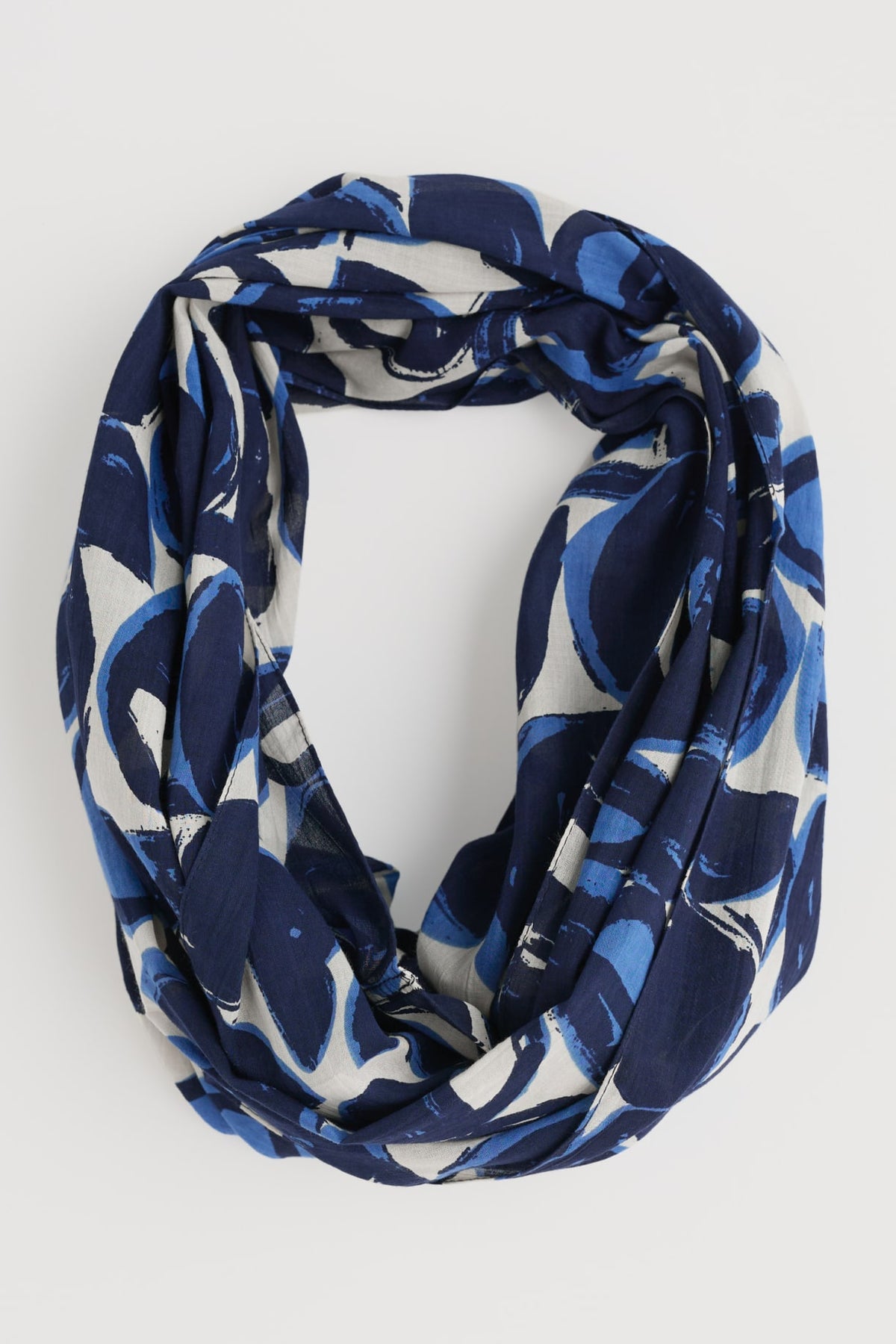 Seasalt Cornwall - 'Summer Circle' Scarf - Pebble Monoprint Aran