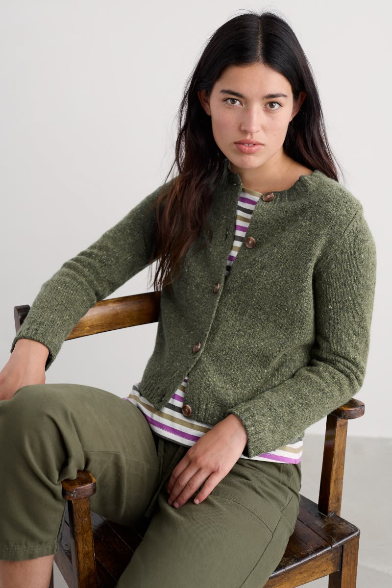 Seasalt Cornwall - Dawson Pick Cardigan Merino - Alpine