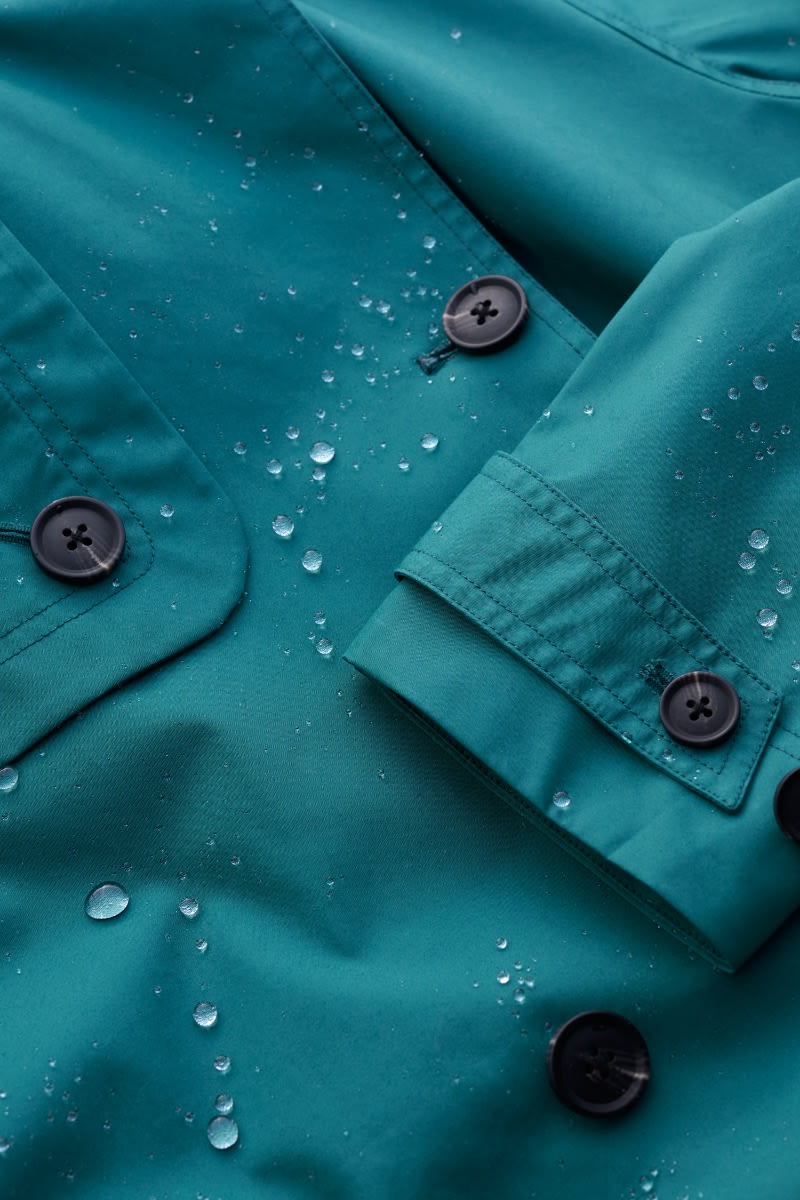 Seasalt Cornwall - ‘Penweathers’ Waterproof Trench Coat - Lake