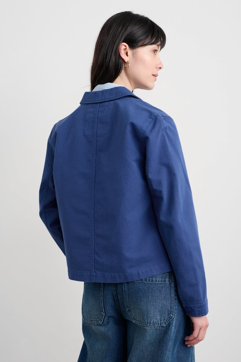 Seasalt Cornwall - ‘Coombe’ Lane Cotton Jacket - Washed Marine
