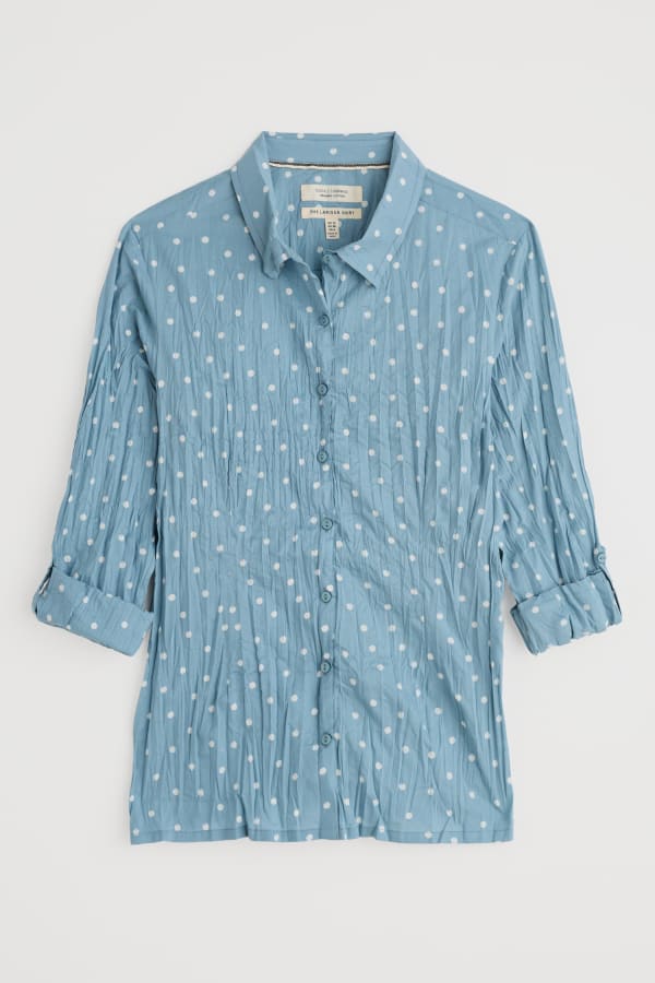 Seasalt Cornwall - ‘Larissa’ Shirt - Little Sponge Spot Hail